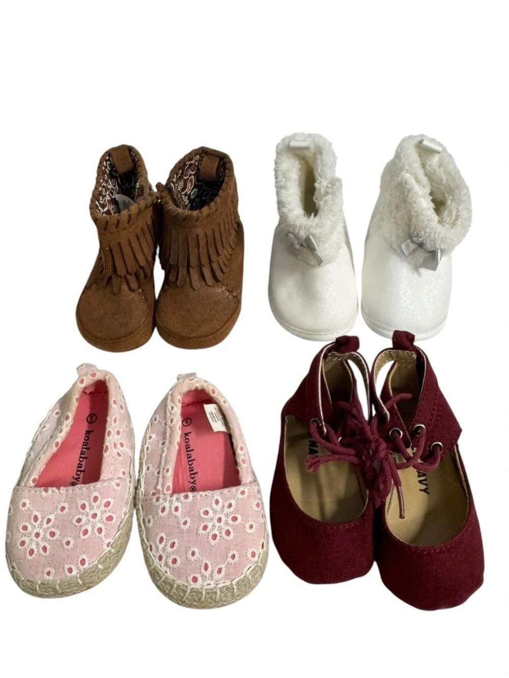 6 Pairs Mixed Baby Shoes Lot Old Navy Koala Baby More Infant 0-3 Months Booties
